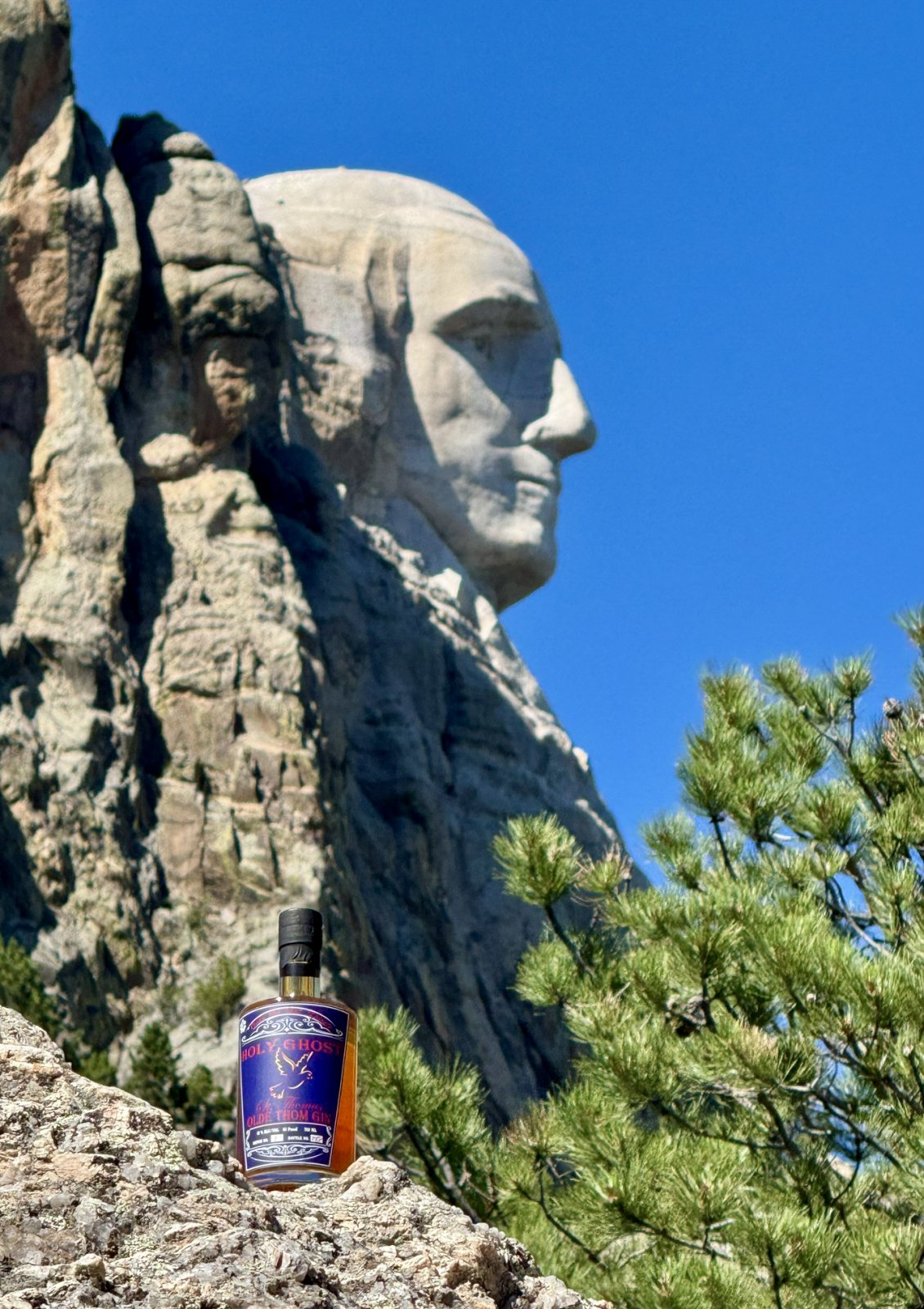 Bottle travel photo in Mount Rushmore